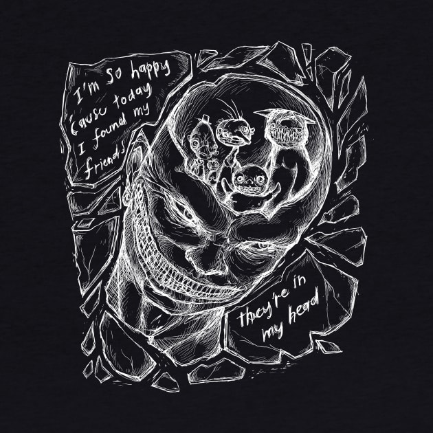 Lithium - Nirvana - Illustrated Lyrics - Inverted by bangart